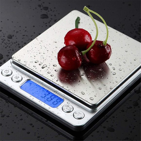 2 pcs LCD Portable Mini Electronic Digital Scales 3000g/0.1g Pocket Case Postal - Picture 3 of 16